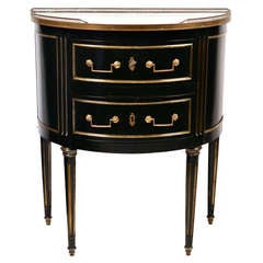 French Louis XVI Demilune Chest of Drawers