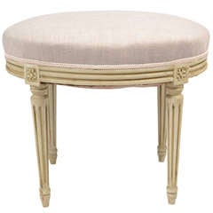 French Louis XVI Oval Bench