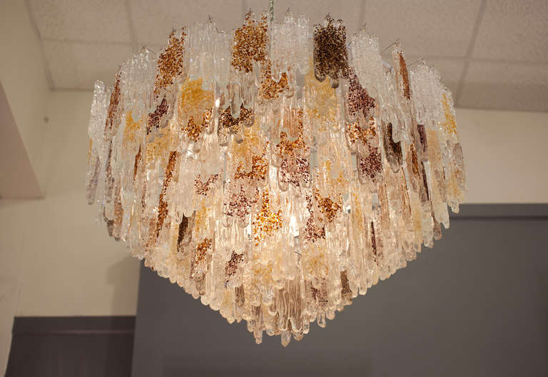 Italian Murano Glass Chandelier by Fratelli Toso