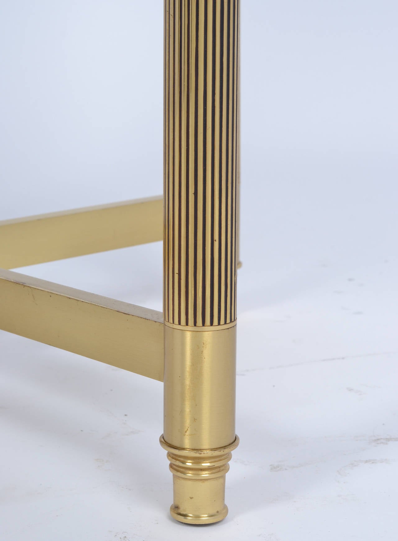 Maison Valenti Brass and Lucite Dining Chairs 4