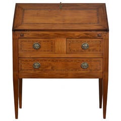 French Antique Louis XVI Style Drop-Front Secretaire