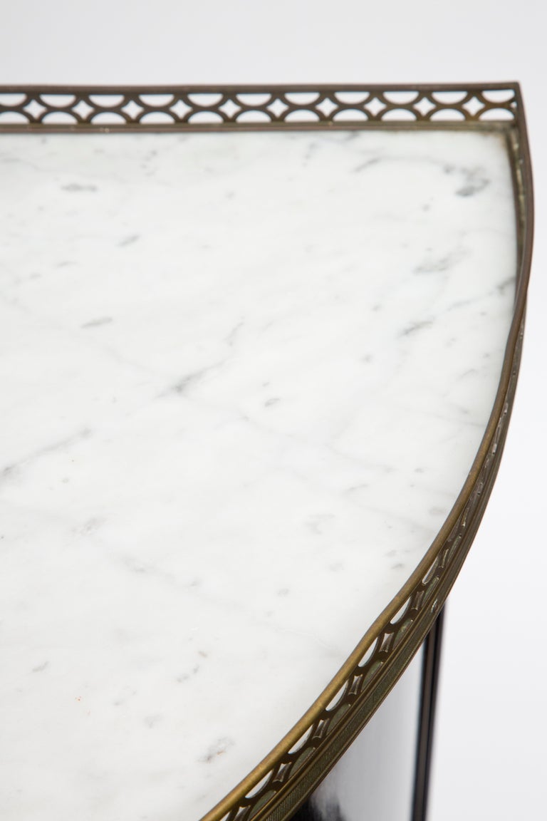 Louis XVI Carrara Marble Top Console 2