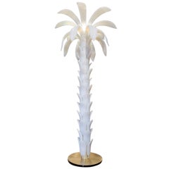 Vintage Murano Glass Palm Tree Floor Lamp by Mazzucato