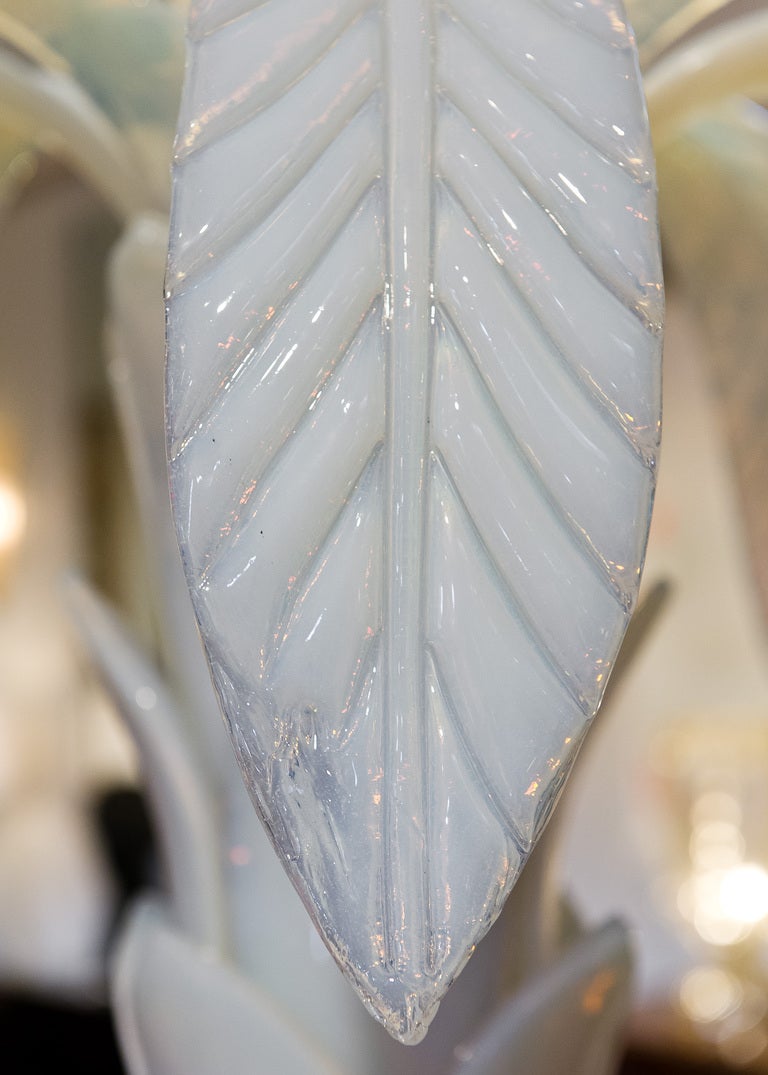 Italian Murano Glass Palm Tree Floor Lamp by Mazzucato