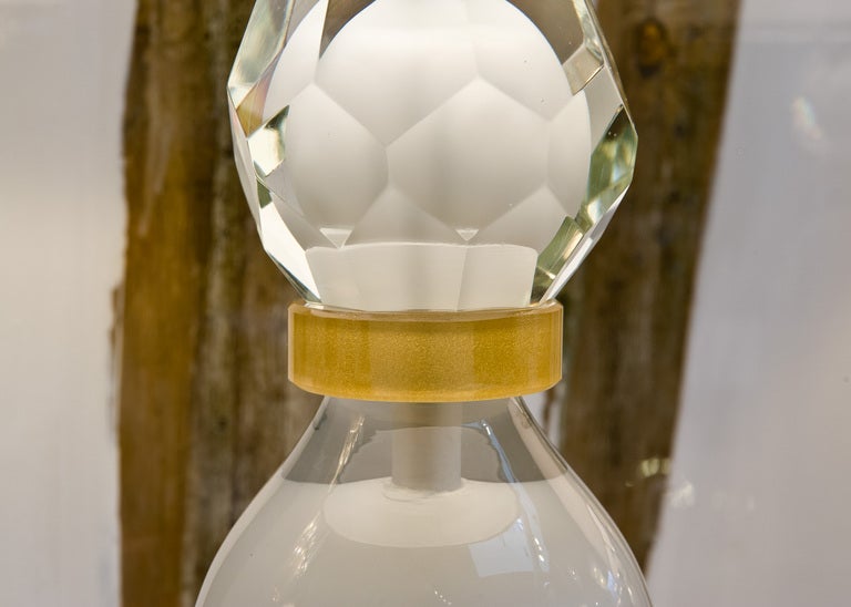 Contemporary Pair of Murano Glass Table Lamps For Sale