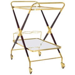 Italian Vintage Bar Cart by Cesare Lacca Italian Vintage Bar Cart by Cesare Lacca