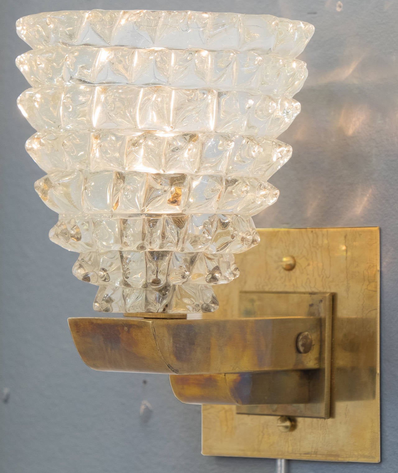 Barovier e Toso Murano Rostrate Sconces In Good Condition In Austin, TX