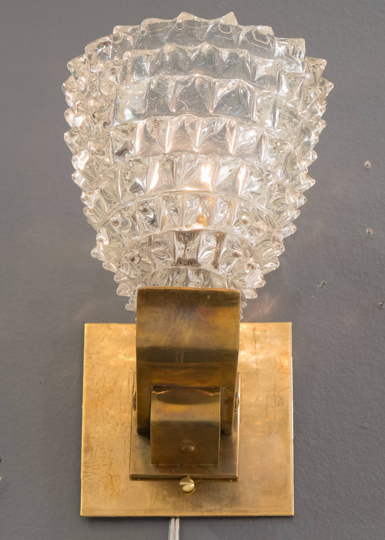 Brass Barovier e Toso Murano Rostrate Sconces