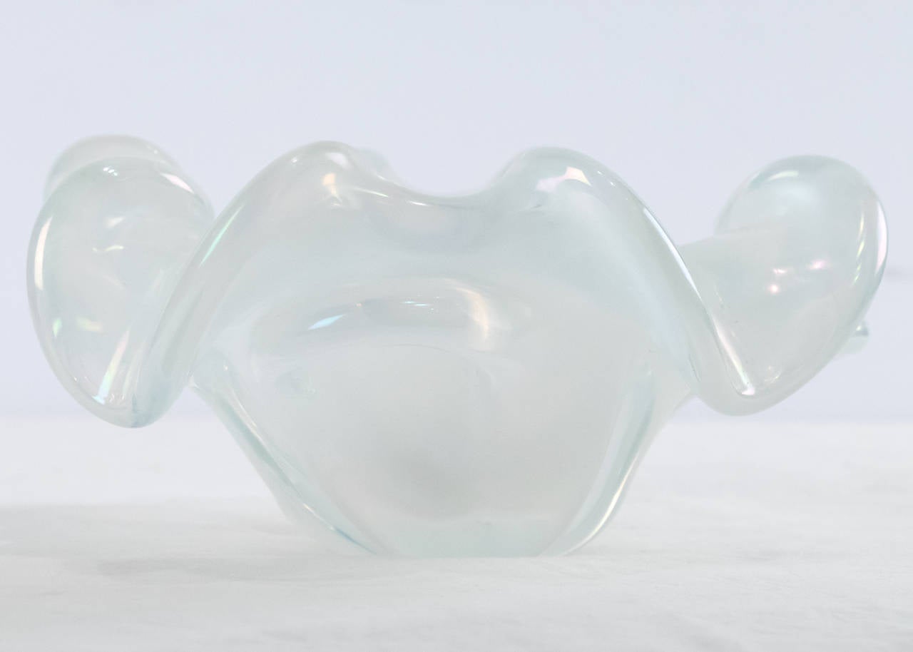 Italian Iridescent Murano Glass Bowl