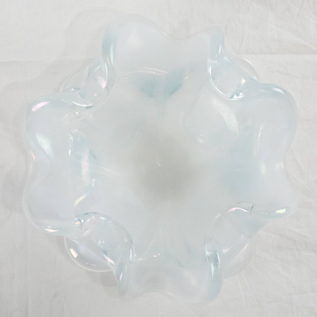 20th Century Iridescent Murano Glass Bowl