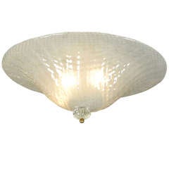 Murano Opaline Glass Ceiling Fixture 11