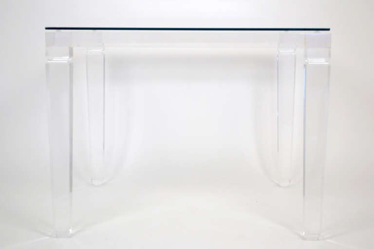 Italian Vintage Lucite Game Table In Good Condition In Austin, TX