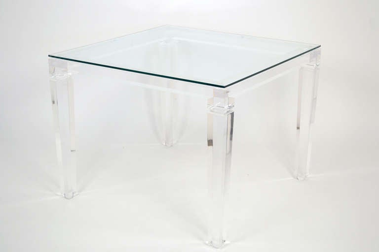 Italian Vintage Lucite Game Table 4