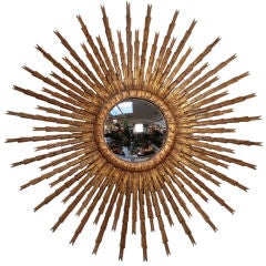 Spanish Vintage Sunburst Mirror