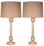 Pair of Italian Vintage Murano Glass Lamps
