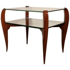 French Art Deco Period rosewood Side Table