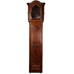 Antique French Louis XIV Solid Walnut Clock Case