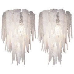 Vintage Italian Salviati Murano Glass Chandeliers