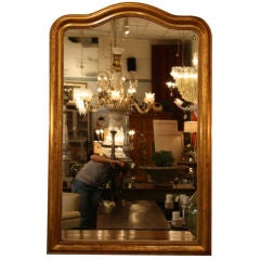 Antique French Louis Philippe Period 23k Gold Leafed Mirror