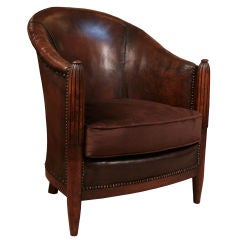 French Art Deco Period Club Chair
