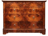 French Restoration Period Walnut Chest of Drawers