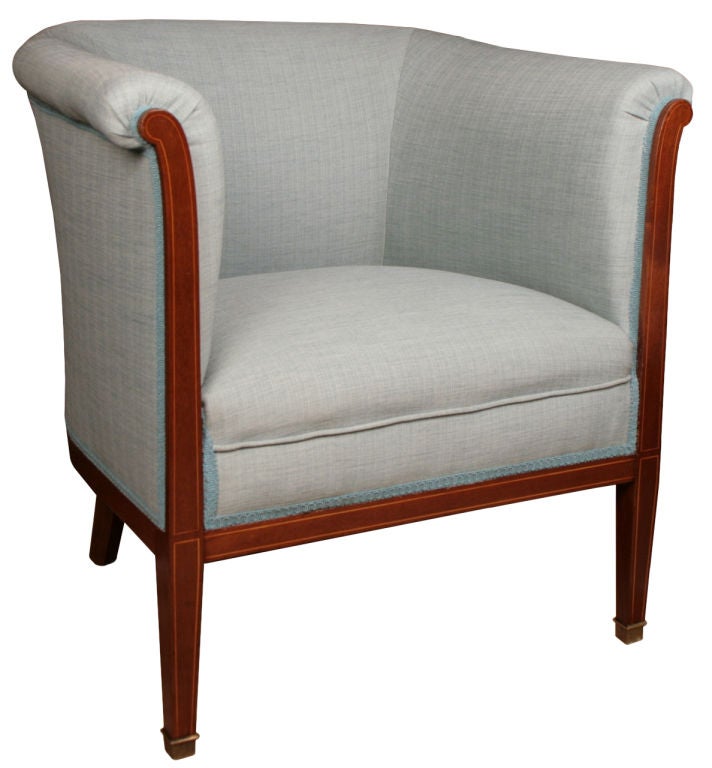 French Neoclassic Salon in Solid Mahogany