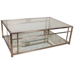 French Vintage Chrome Coffee Table French Vintage Chrome Coffee Table