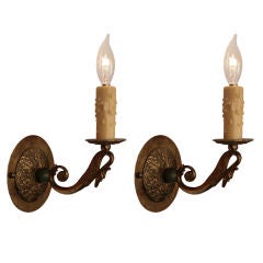 Pair of French Antique Empire Style Sconces