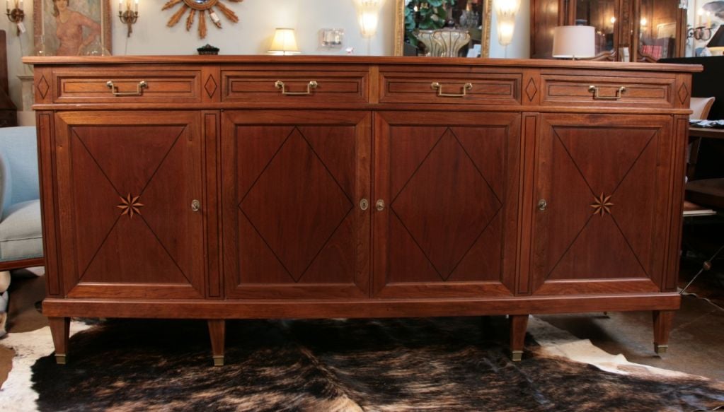 French Antique Louis XVI Style Mahogany Buffet