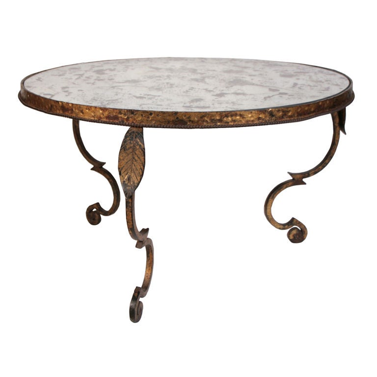 Spanish Art Deco Period Iron Coffee Table