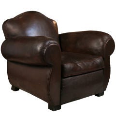 French Art Deco Period Club Chair French Art Deco Period Club Chair