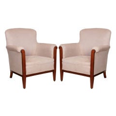 Pair of French Art Deco Neoclassic Armchairs