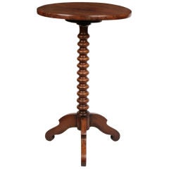 French Antique Petite Walnut Side Table
