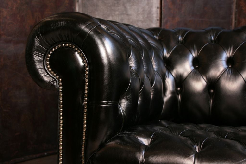 English Art Deco Period Chesterfield Sofa at 1stDibs