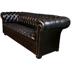 English Art Deco Period Chesterfield Sofa