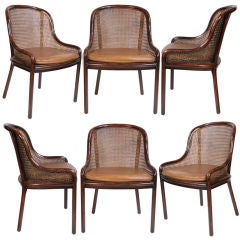 Set of Six Vintage Ward Bennett Dining Chairs