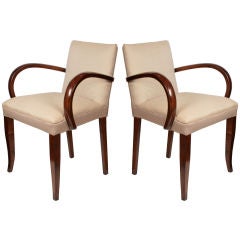 Pair of French Art Deco Period Armchairs