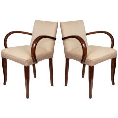Pair of French Art Deco Period Armchairs Pair of French Art Deco Period Armchairs