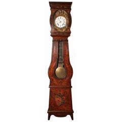 French Antique Morbiers Grandfather Clock