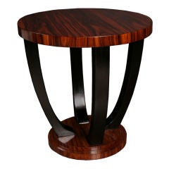 French Art Deco Period Rosewood Gueridon
