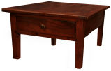 French Antique Solid Walnut Coffee Table