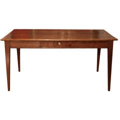French Antique Solid Oak Farm Table