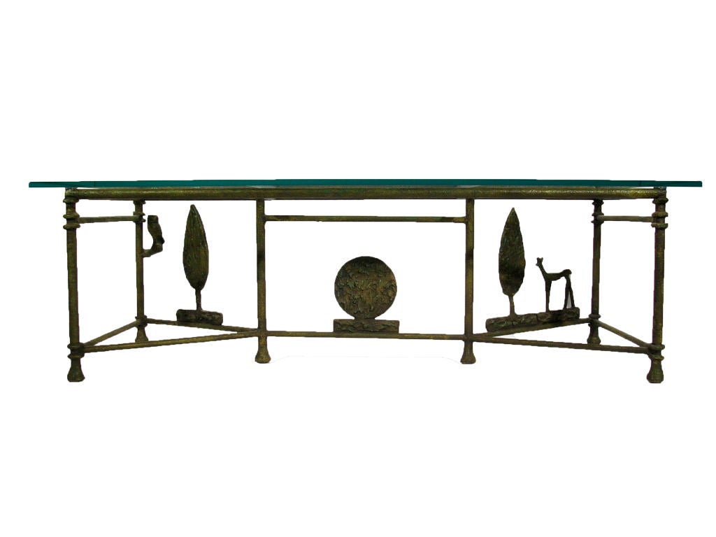 AMERICAN 1970'S 'GIACOMETTI' IRON COFFEE TABLE by Arthur Court