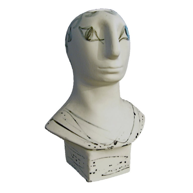 ENGLISH 1960'S PORCELAIN CLASSICAL BUST by Parkinson Pottery