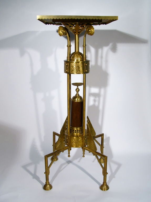 Exceptional American Aesthetic Movement Pedestal Stand