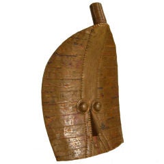 Italian 1960
s African-inpired Copper Clad Wood Sculpture