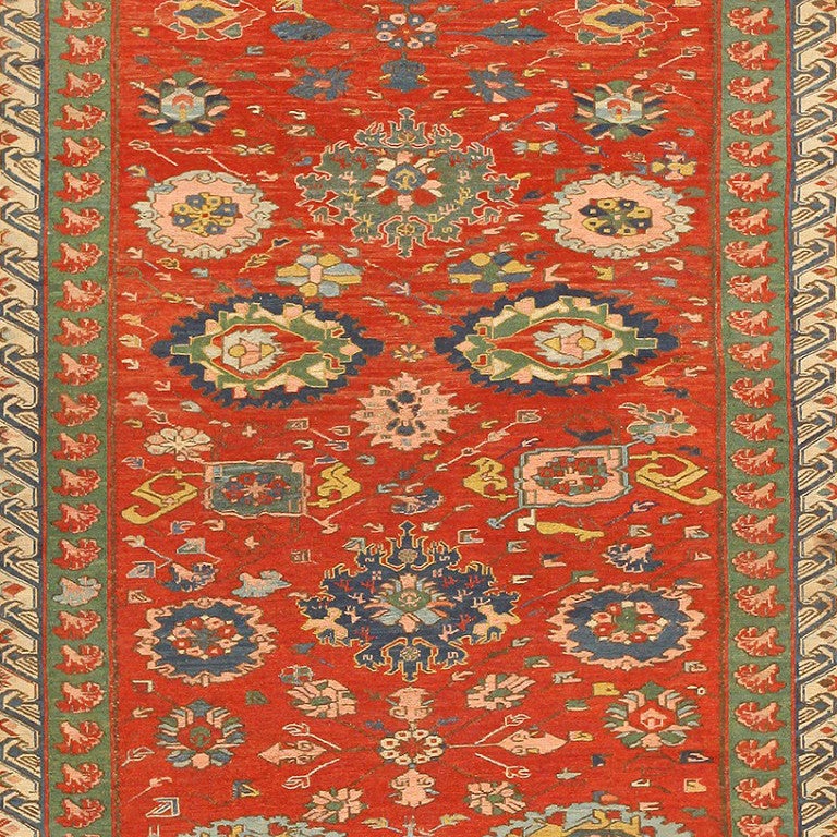 Lovely Antique Caucasian Soumak Rug In Excellent Condition In New York, NY