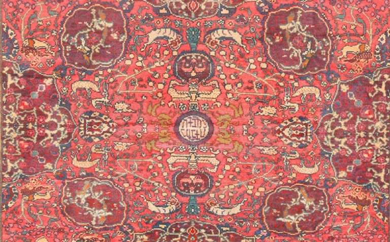 Hand-Knotted Antique Marbediah Carpet Israeli Rug