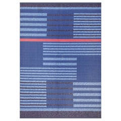 Vibrant Vintage Double-Sided Swedish Kilim 48199