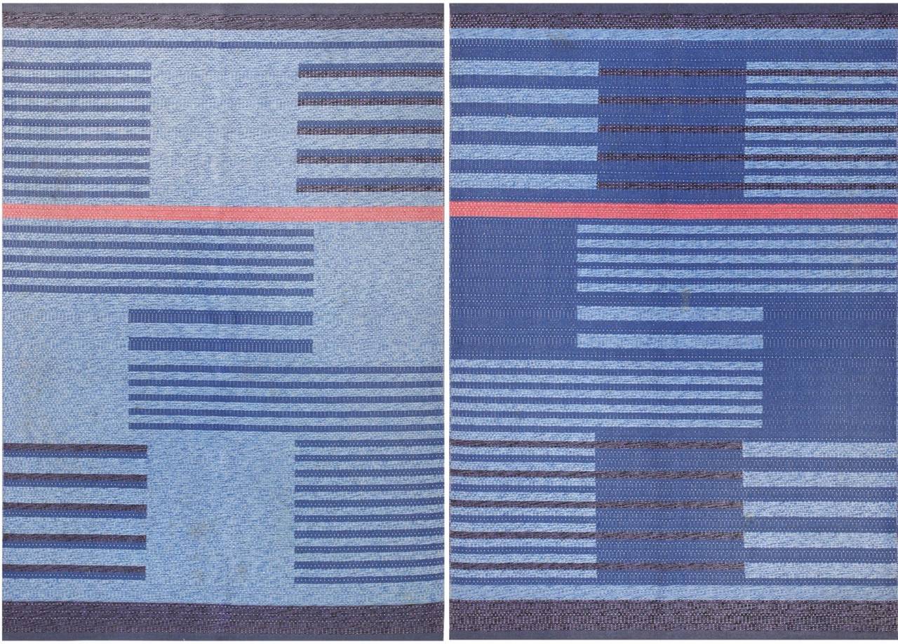 Vintage Double-Sided Swedish Kilim, Scandinavia, circa Mid-Twentieth Century - Here is a comely and exciting vintage carpet - a double-sided Swedish kilim that was woven in Scandinavia during the middle years of the twentieth century. A true